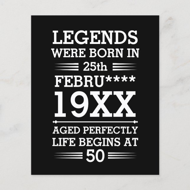 Les légendes personnalisées sont nées à la date Mo (Devant)