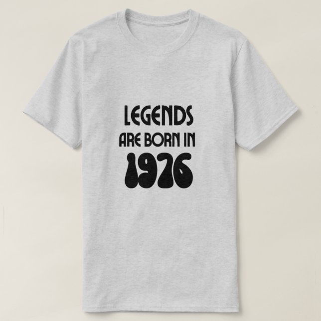 Les Légendes Sont Nées En T-shirt Homme 1976 (Design devant)