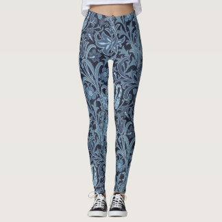 Les leggings Blue paisley sont flatteurs et amusan