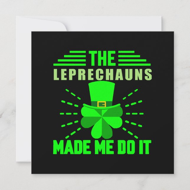 Les Leprechauns m'ont fait le faire (Devant)