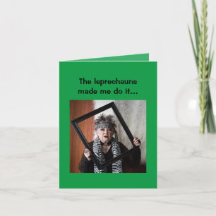 Les Leprechauns m'ont fait le faire drôle Carte de