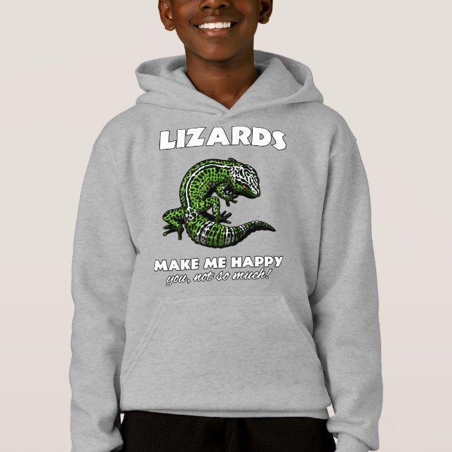 Les lézards me font le reptile mignon heureux de (Devant)