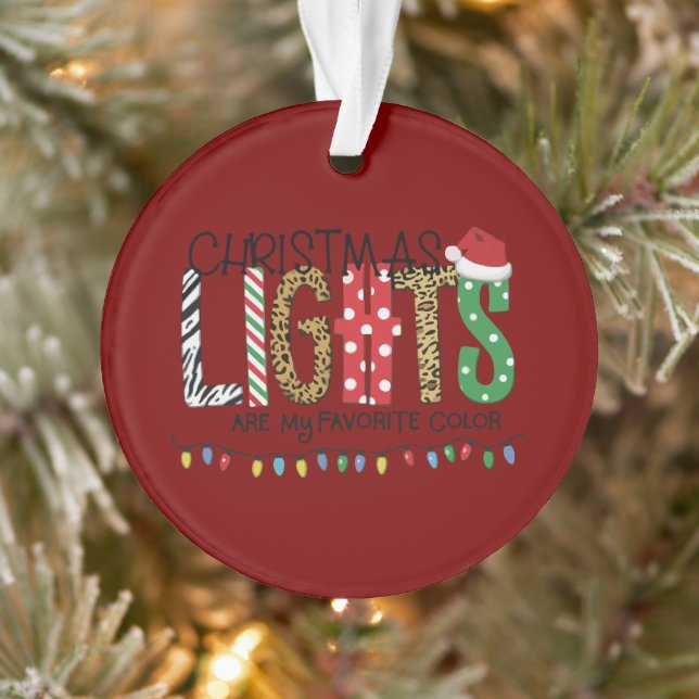Les lumières de Noël sont ma couleur préférée Sant (Arbre)