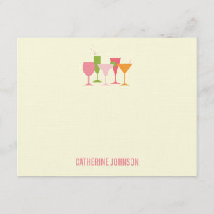 Les Lunettes De Cocktail Les Cartes De Remerciemen