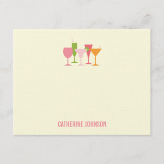 Les Lunettes De Cocktail Les Cartes De Remerciemen