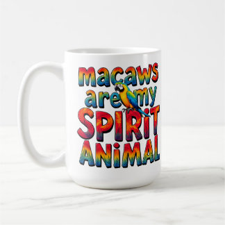 Les macaws sont mon esprit Animal Café Mug