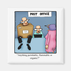 Les Magnets humoristiques de la bousculade