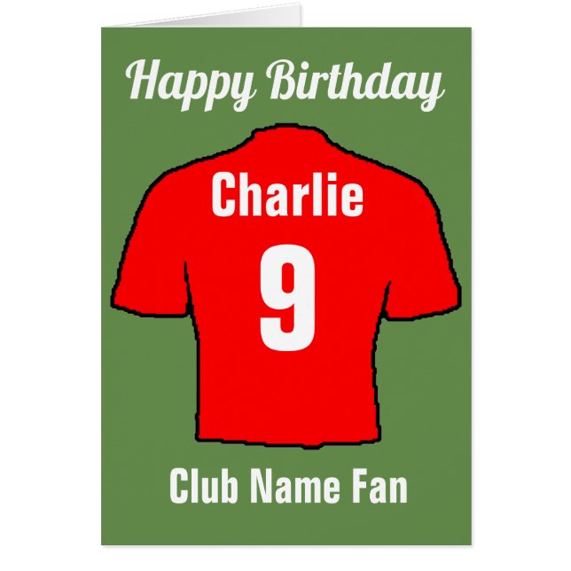 Les maillots du club de football à Customiser (Devant)