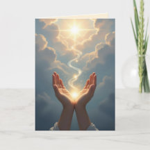 Les mains libèrent l'âme, paix, Carte de condoléan