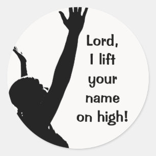 les mains ont soulevé des autocollants