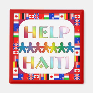 Les mains pour aider Haïti Magnet