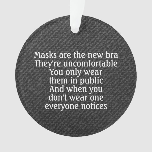 Les masques sont la nouvelle blague de son sombre (devant)