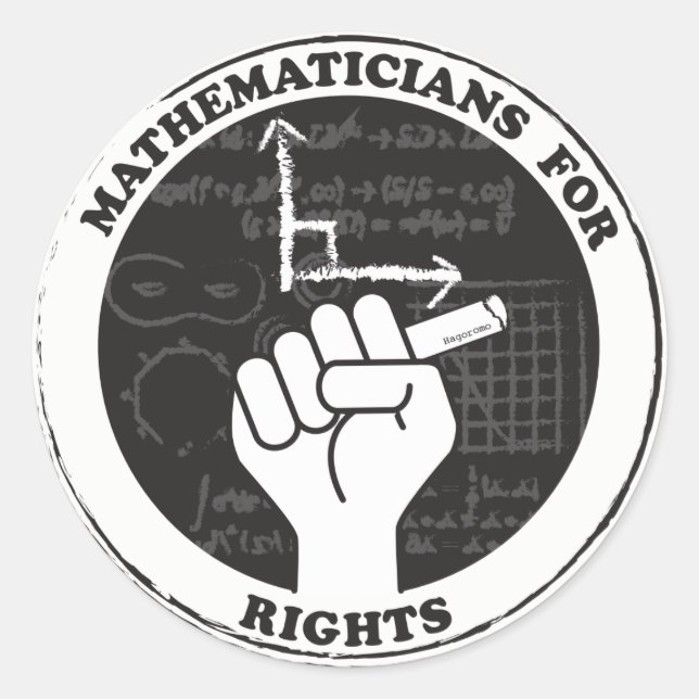Les mathématiciens pour les autocollants Droits (Devant)