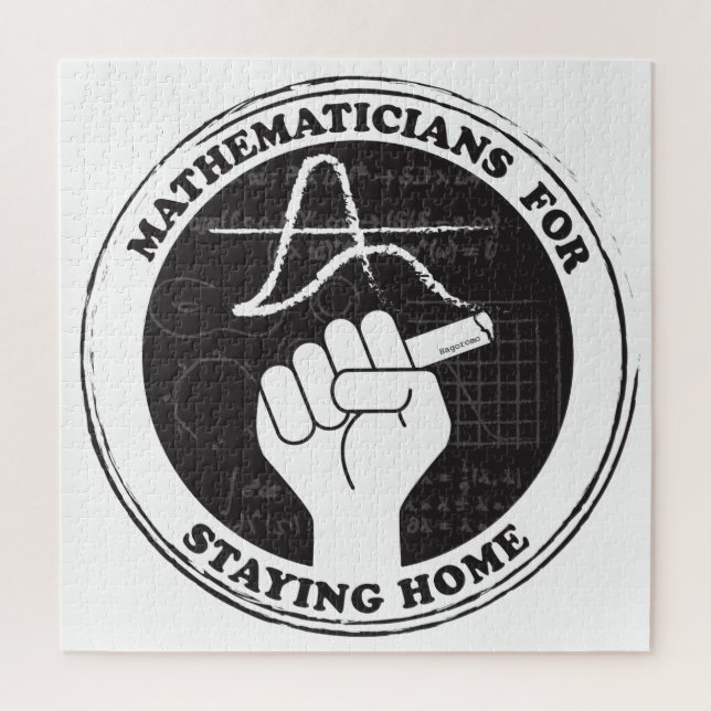 Les mathématiciens pour rester à la maison Puzzle (Vertical)