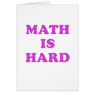 Les maths sont dures