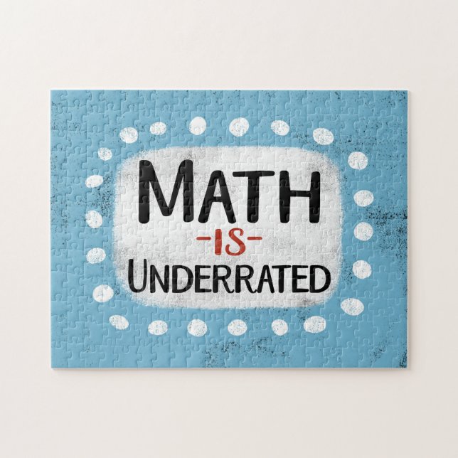 Les maths sont sous-évaluées Jigsaw Puzzle (Horizontal)