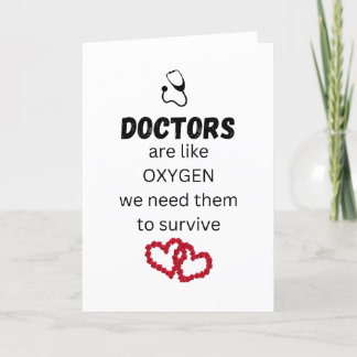 Les médecins sont comme l'oxygène - cartes de reme