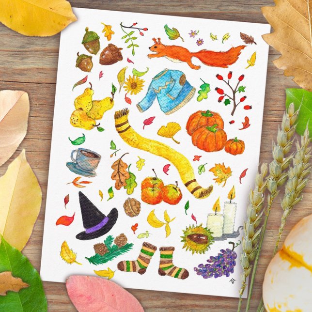 Les meilleures choses sur la carte postale Automne (Créateur téléchargé)