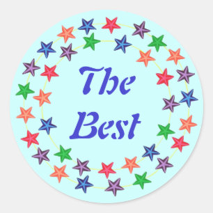 Les meilleurs cercles d'étoiles colorées Stickers