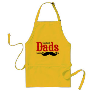 Les meilleurs papas ont le tablier de moustaches