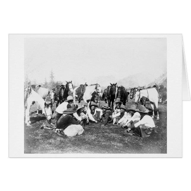 Les membres du Wild West Show de Pawnee Bill (Devant horizontal)