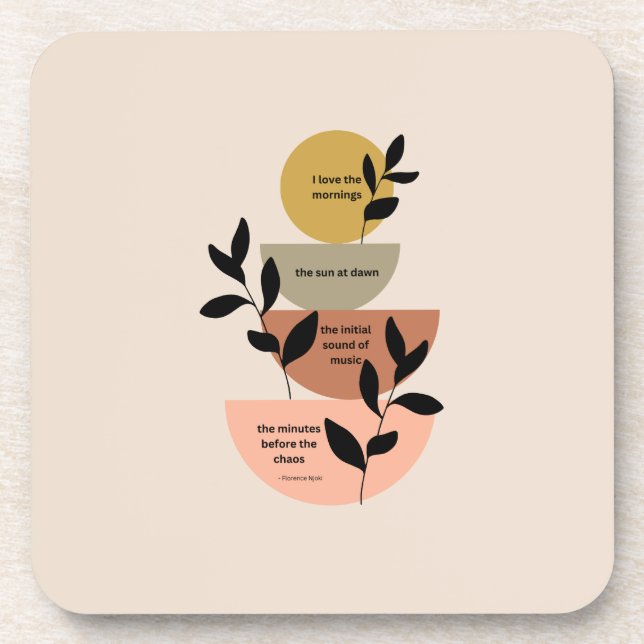 Les minutes avant le chaos - dessous de verre en p (Devant)