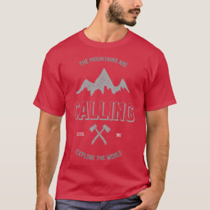 Les Montagnes Appelent Slim Fit TShirt