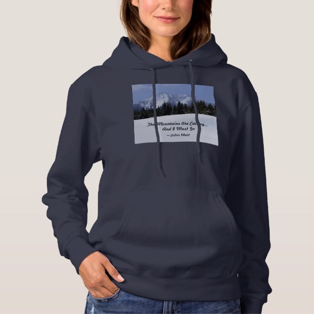 Les montagnes appellent des dames sweat - shirt à (Devant)