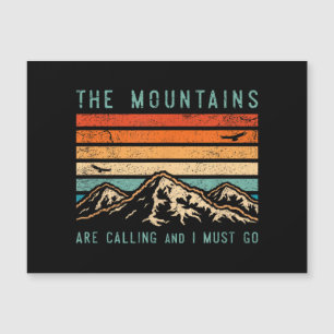 Les montagnes appellent et je dois aller rétro vin