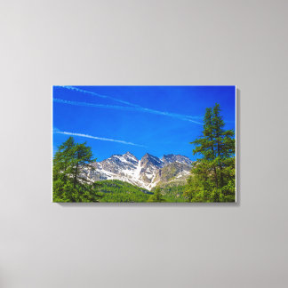 les montagnes célèbres Trois Levanne sur toile