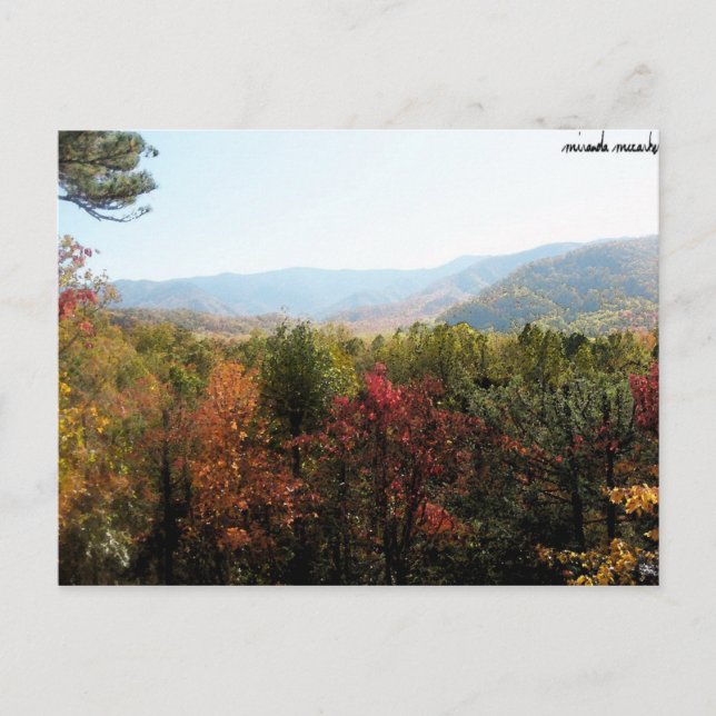 Les Montagnes Dans La Carte Postale Automne (Devant)