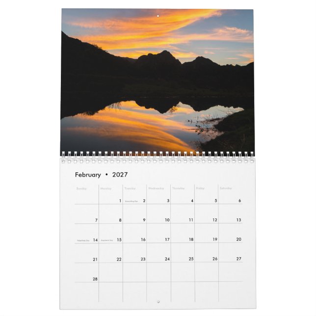 Les montagnes de Santa Monica - un calendrier par (Feb 2027)