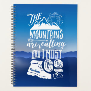 Les montagnes disent que je dois aller Typographie