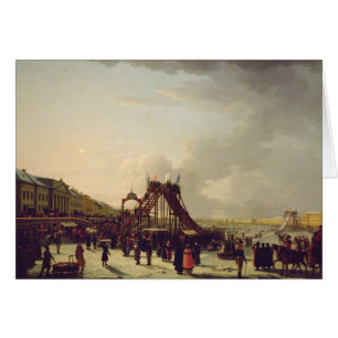 Les montagnes russes sur le Neva dans le St