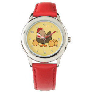 Les montres des enfants mignons de poulets