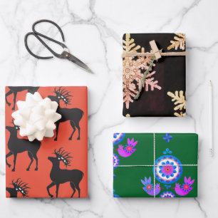 LES MOTIFS SCANDINAVIENS ENTREPOSENT DES FEUILLES 