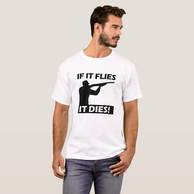 Les mouches meurent drôlement Tshirt (Devant entier)