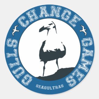 Les Mouettes Changent Jeux 3" autocollants (feuill