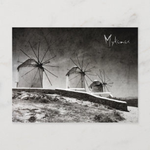 Les moulins à vent de Mykonos 2 - Carte postale