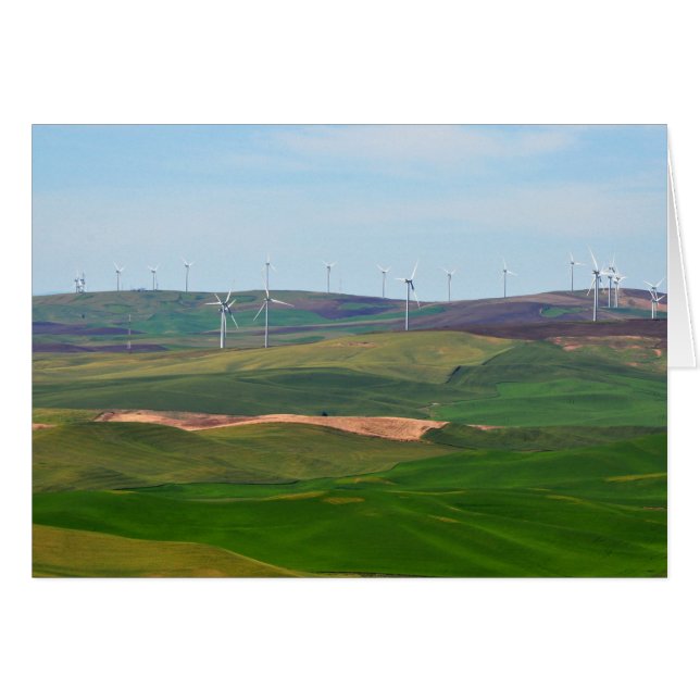 Les moulins à vent sur les collines de Palouse de  (Devant horizontal)