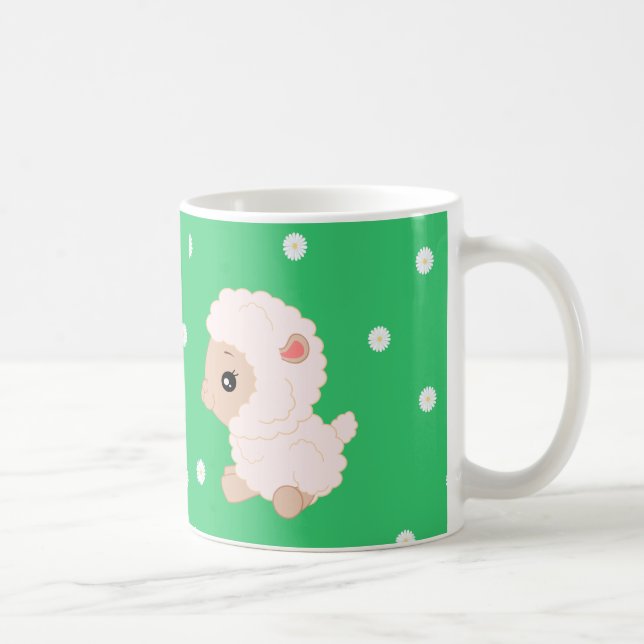 Les moutons attaquent - le blanc tasse blanche (Droite)
