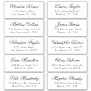 Les noms des clients adressent le Étiquette d'exp