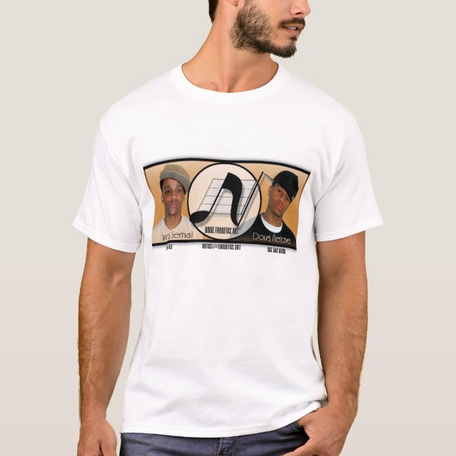 Les notes - T-shirt de carte de visite (Devant)
