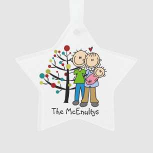 Les nouveaux parents d'une petite fille Ornament d