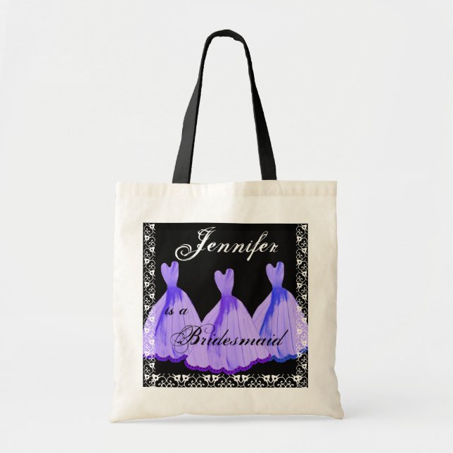 Les NUANCES du ridesmaid POURPRE habille le sac (Devant)