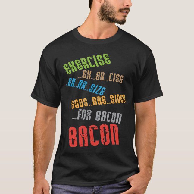 Les oeufs sont des côtés pour le T-shirt Bacon (Devant)