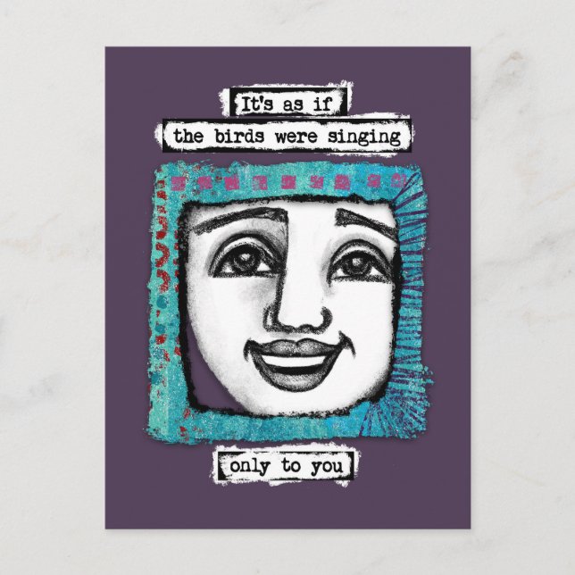 Les Oiseaux Chantaient Carte Postale (Devant)