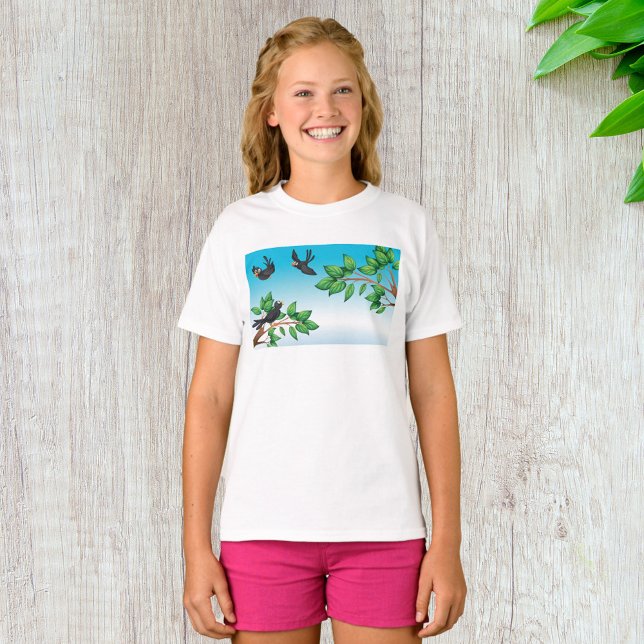 Les Oiseaux Dans Un T-shirt Arbre (Créateur téléchargé)