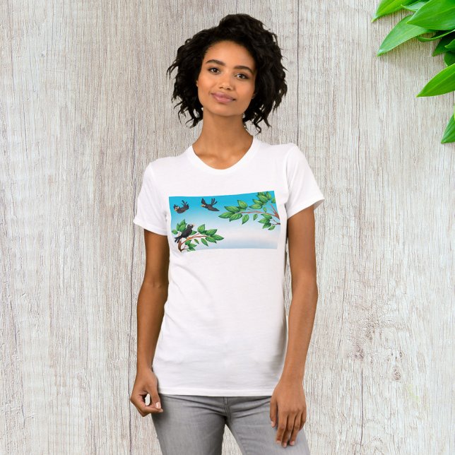 Les Oiseaux Dans Un T-shirt Arbre (Créateur téléchargé)