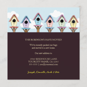 Les oiseaux Nouveau Faire-part d'accueil